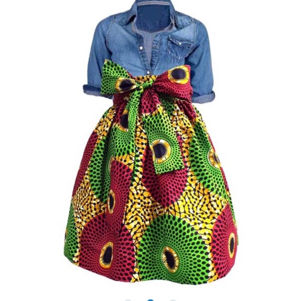 Bohemian high waist skirt